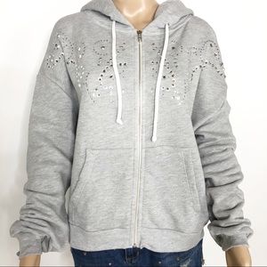 NWT Wildfox Dolly Glitz embellished hoodie
